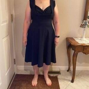 Navy Miusol sleeveless dress